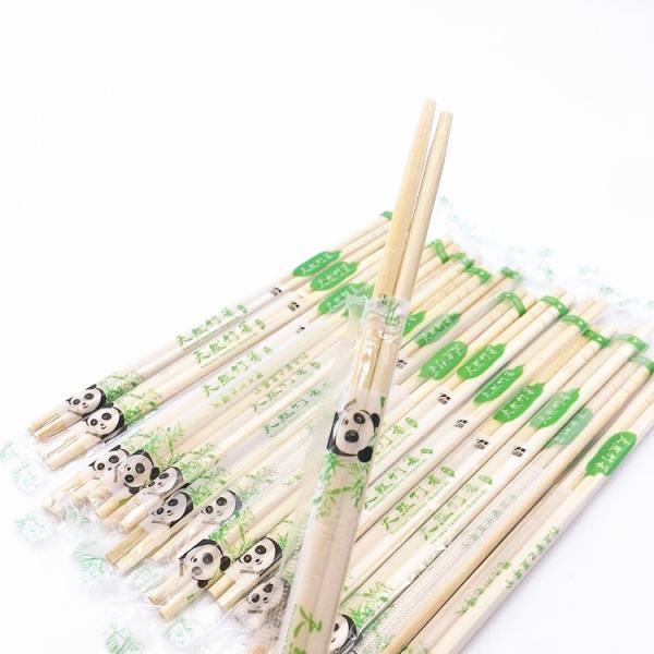 100% 200 milímetros Eco-amigáveis em volta dos hashis de bambu descartáveis da forma
