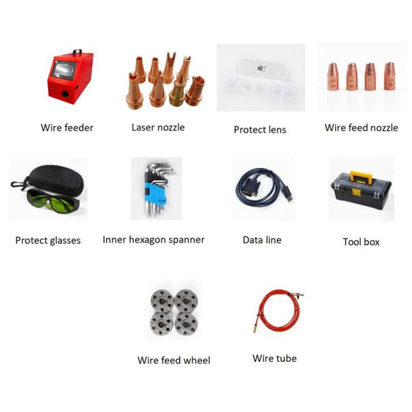 1200W/1500W/2000W/3000W 4 in 1 Laser Double Axis Handheld Welding Laser Machine Water Cooling Laser Welding