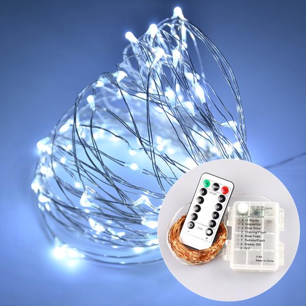 13 Key IR Remote Control 3*AA Battery Powered LED String Lights For Christmas, Party, Festival Decoraction