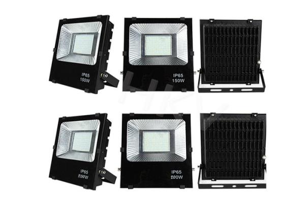 Branco morno 200 watts fora das luzes de inundação conduzidas industriais um ângulo claro de 60 graus