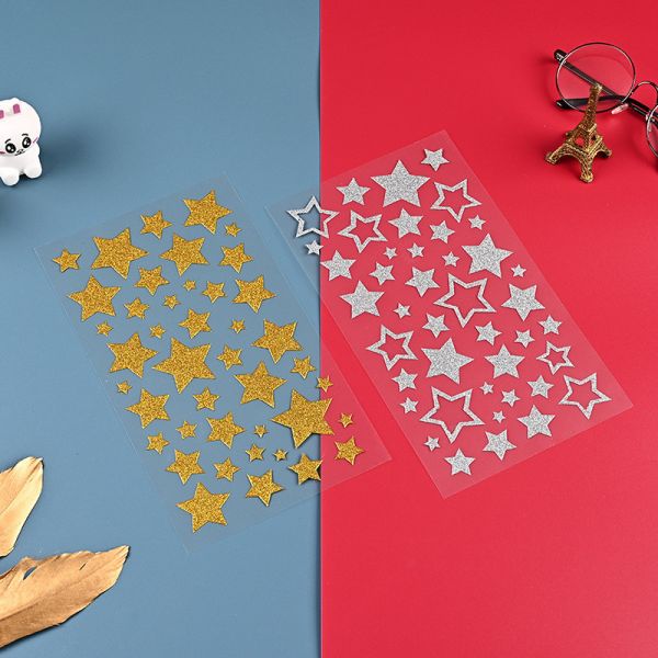 Les autocollants de vinyle de scintillement de promotion de marque arrosent g