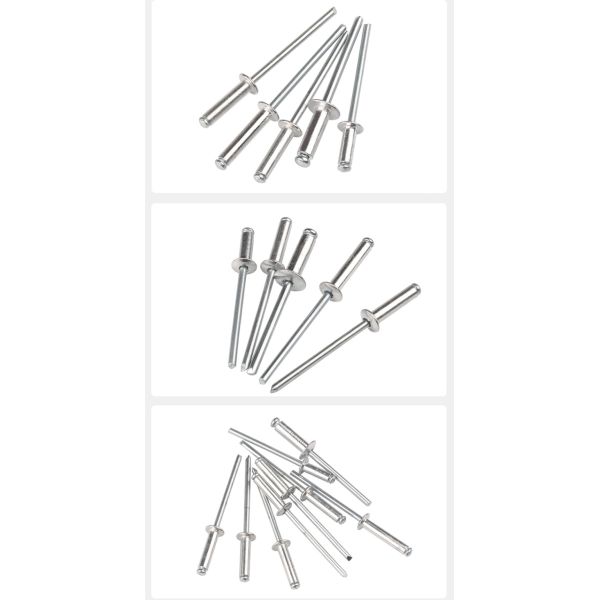 Sliver Car Maintenance Accessories Self Plugging Open End waterproof rivets aluminum