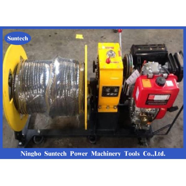 5 Ton Belt Drive Winch Diesel Engine Honda Gasoline Cable Pulling Winch