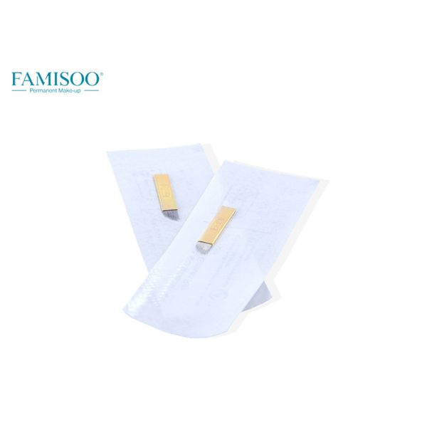Copper Wrapped Microblading Needles , Shading Eyebrows Microblading Blades