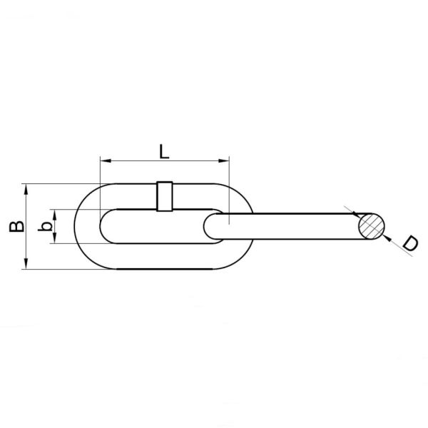 AUSTRALIAN STANDARD LONG LINK CHAIN