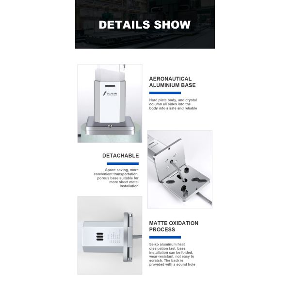 Voyant d'alarme LED à base pliable en cristal 24V 220V 0.6kg IP50 pour avertissement de sécurité