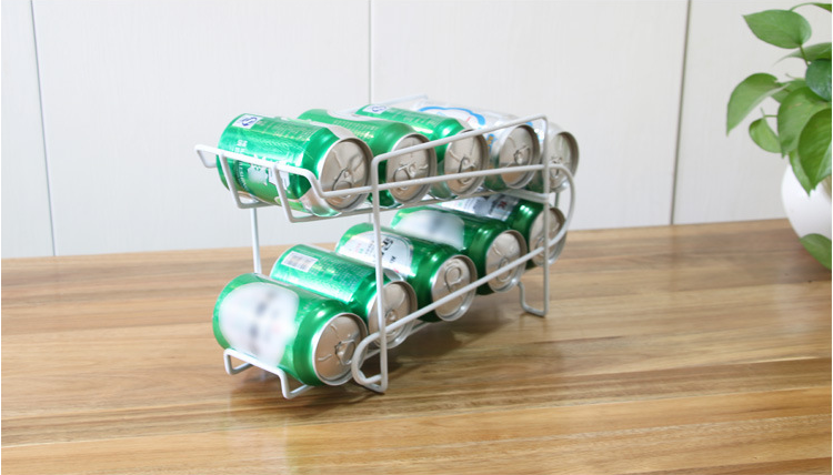 Kitchen Metal 395G Tin Can Holder , Two Tier Tin Can Holder