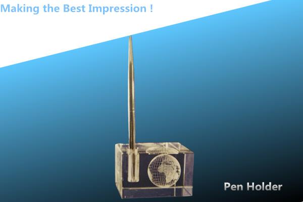 crystal cube/pen holder/crystal globe holder/crystal rectangle/glass pen holder