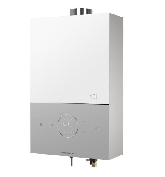 10L Tankless Instant Gas Water Heater Touch Control Natural Gas for Household Use