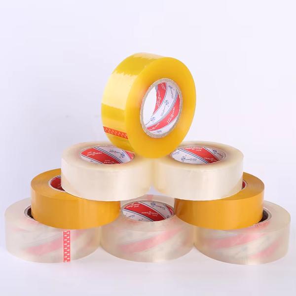 200y 300y Clear Transparent Strong Bopp Packing Tape for Carton Sealing Low Noise Shipping Packing Tape Cinta De Embalaje