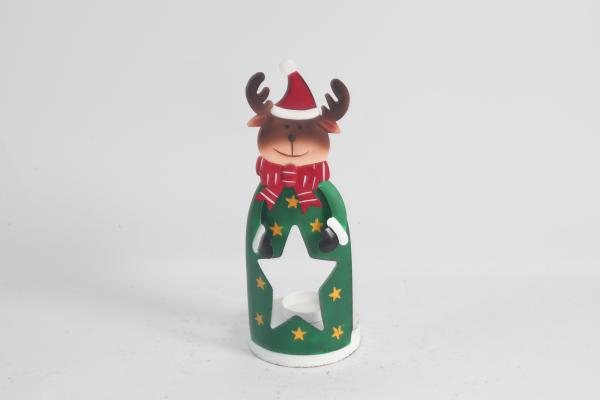 Customized Metal Christmas Decoration Snowman Santa Claus Elk Handicrafts For Modern Holiday Decor