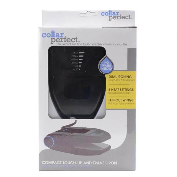 Collar Perfect Mini Compacto de Ferro Touchup Parador de Vestuário para remoção de rugas on-the-go