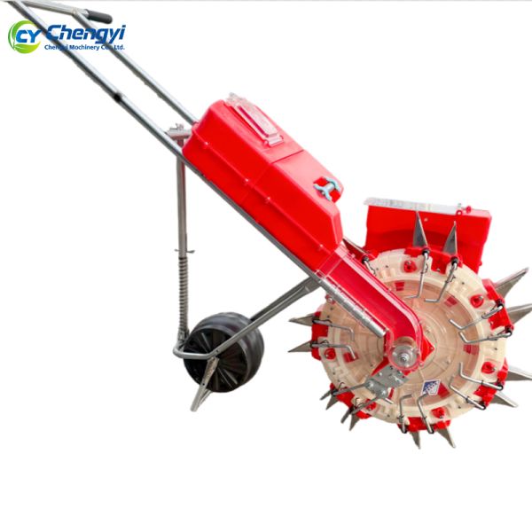 Handheld Plant Sower Manual Seed Sower with Adjustable Seed Spacing Stainless Steel Material and Lightweight Portable Design