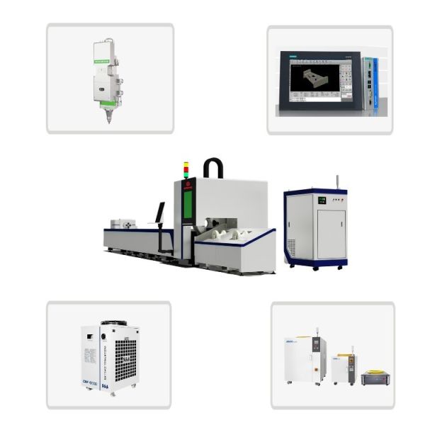 GONXING 3d Auto Focus Pipe Tube Steel Metal Laser Cutting CNC Machine with YYC-Taiwan Gear Rack Cutting Thickness 20mm