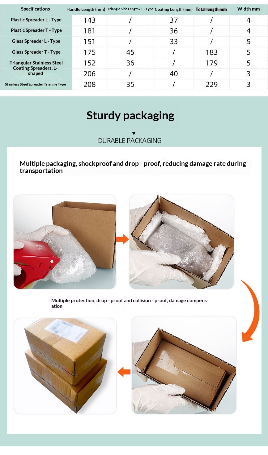 Laboratory Sample Spreading Coating Rod Cell Individually Sterilized Packaging Plastic Glass Stainless Steel L-shaped T-shaped