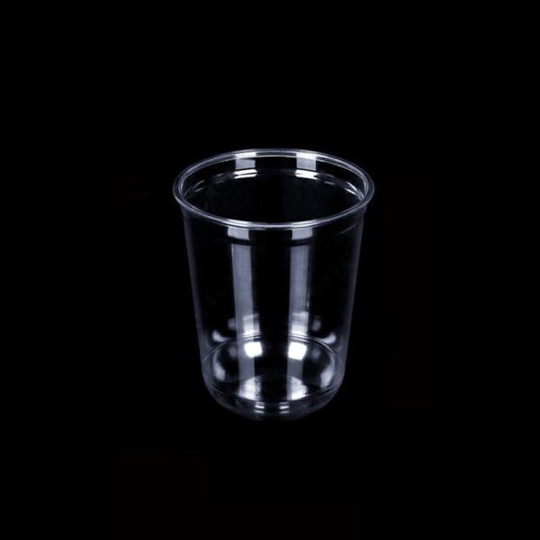 100% Biodegradable Disposable CPLA Plastic Lid Clear Cold Beer Milk Tea Coffee Sauce PLA U Shaped Parfait Cup