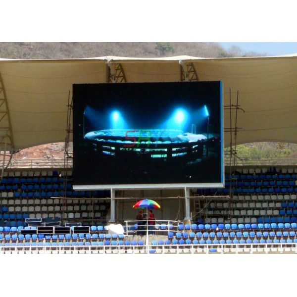 10mm Outdoor Full Color LED Display , High Brightness Stadium LED Screen