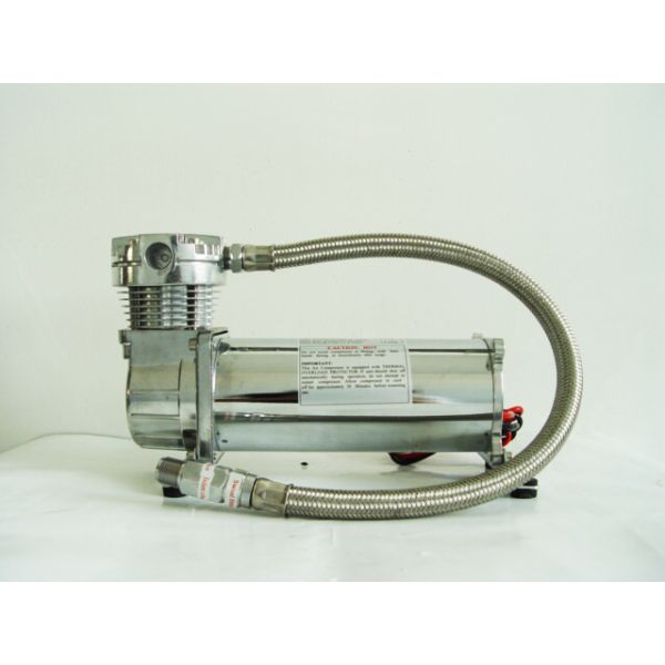 Durable Heavy Duty OffRoad Air Ride Suspension Compressor DC12v Chrome Steel
