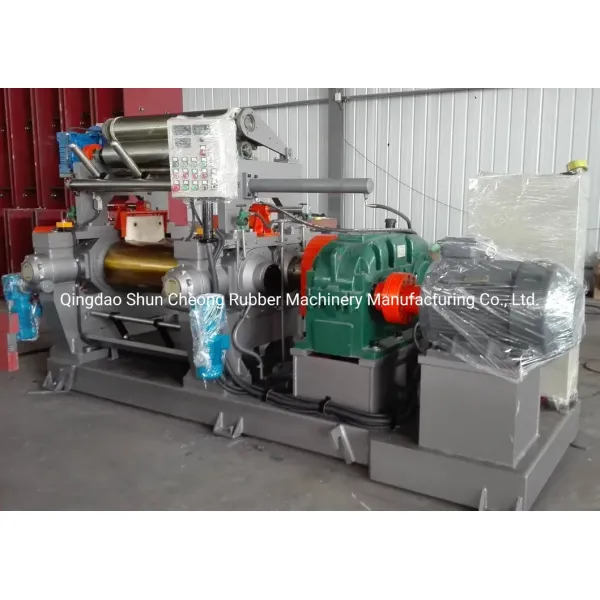 Water Cooling Rubber Mixing Machine with 360mm Roller Diameter and 30kw Motor Power Open Mixing Mill