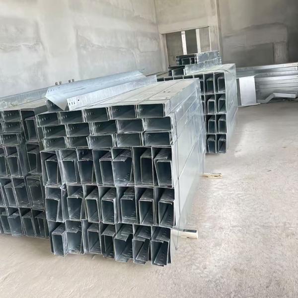 High Corrosion Resistance Zinc Hot Dip Galvanized Cable Tray With Ventilation Groove And Perforation Design
