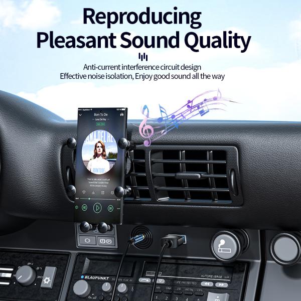 Aux Bluetooth Audio Receiver with 3.5mm Audio Cable 3.5mm Aux Audio Converter 3.5mm Jack