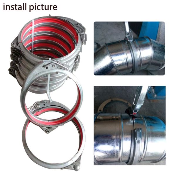 160mm Galvanized Pipe Clamp