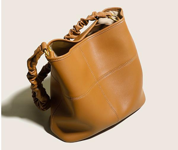 New PU Shoulder Bag Large Capacity Leather Retro Fashion One-Shoulder Messenger Bag