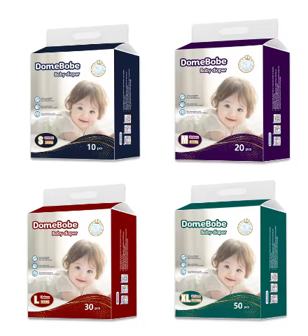 OEM  Unisex Newborn Baby Diapers Dry Surface Non Irritating Skin Friendly Baby Disposable Nappies Biodegradable