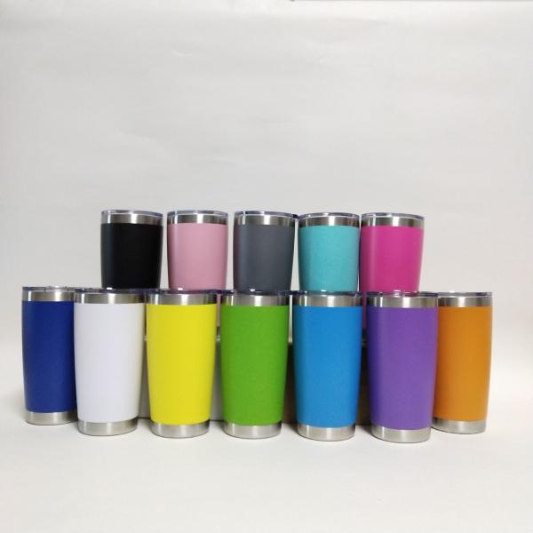 Custom Logo Powder Coated Stainless Steel Tumbler Regular 2025 Wholesale Bulk Custom 20 Oz Powder