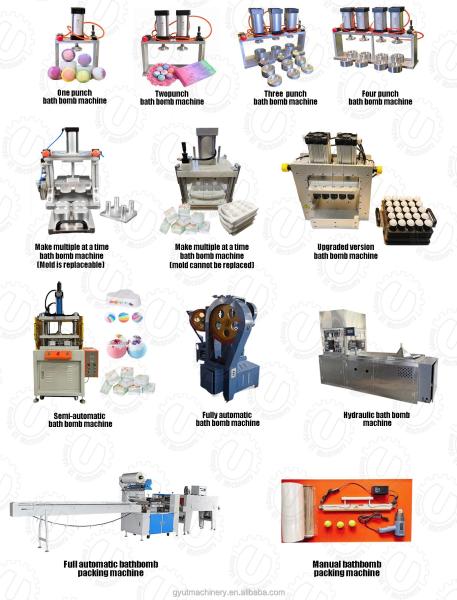 Máquina de fabricação de bombas de banho manual com operação automática