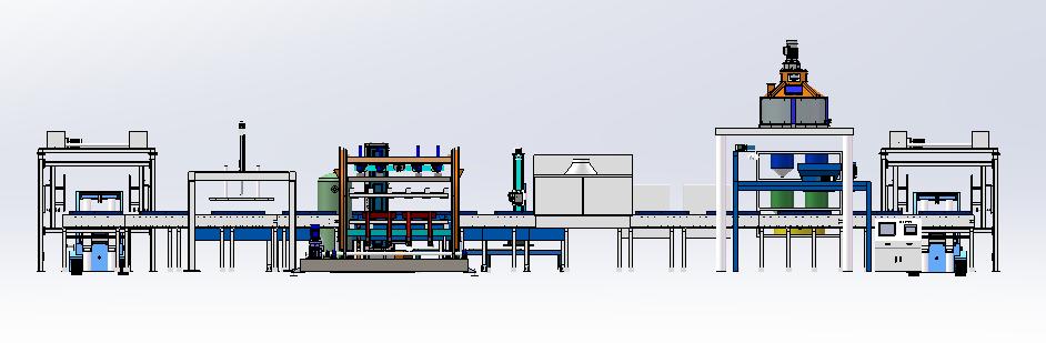 PLC управляемая полностью автоматическая линия производства для культуры Каменный забор панель изготовления машины