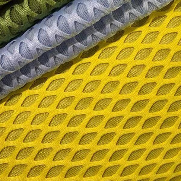 2mm Breathable Air Mesh Material Stretchable 100% Polyester Air Mesh Fabric
