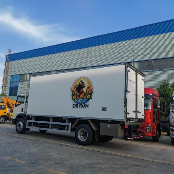 HOWO Thermoking Refrigerated Van Freezer , Refrigerated Transport Truck