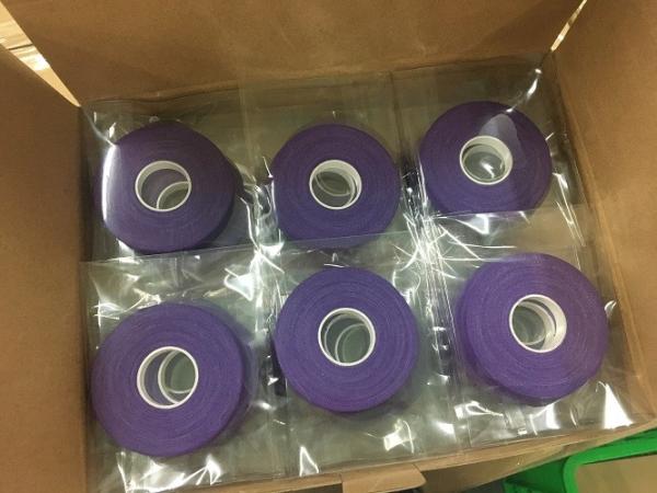 Purple cotton sports Finger Tape support finger protection tape size 10mm x 13.7m