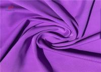 Tela elástico sana de Spandex del poliéster del estiramiento para los deportes en color púrpura