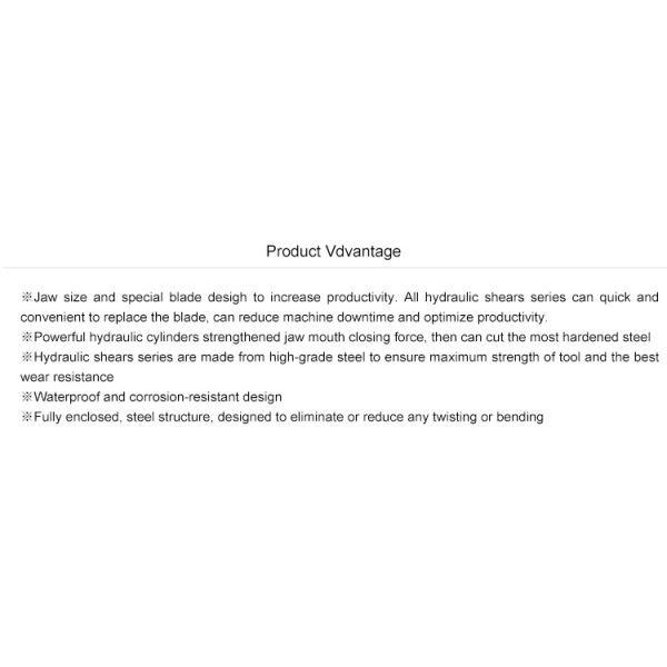 BEIYI BY-CS250RT multifunctional excavator hydraulic scrap steel shear for 6-50T excavator