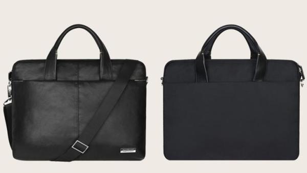 High quality PU Leather Laptop Bags with long shoulder strap