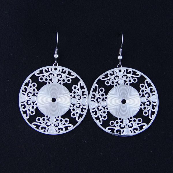 Fashion High Quality Ladies Women Girls Stainless Steel Earrings LEF134