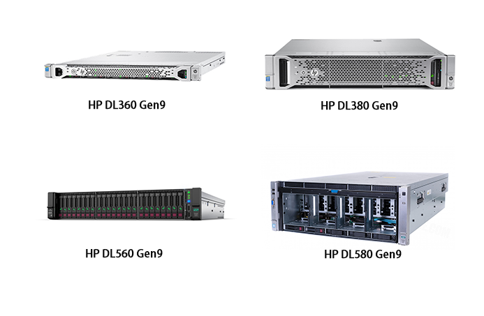 Сервер HPE Proliant Gen9 DL360 DL380 DL560 DL580 Intel Xeon PC Rack Использованный серверный компьютер