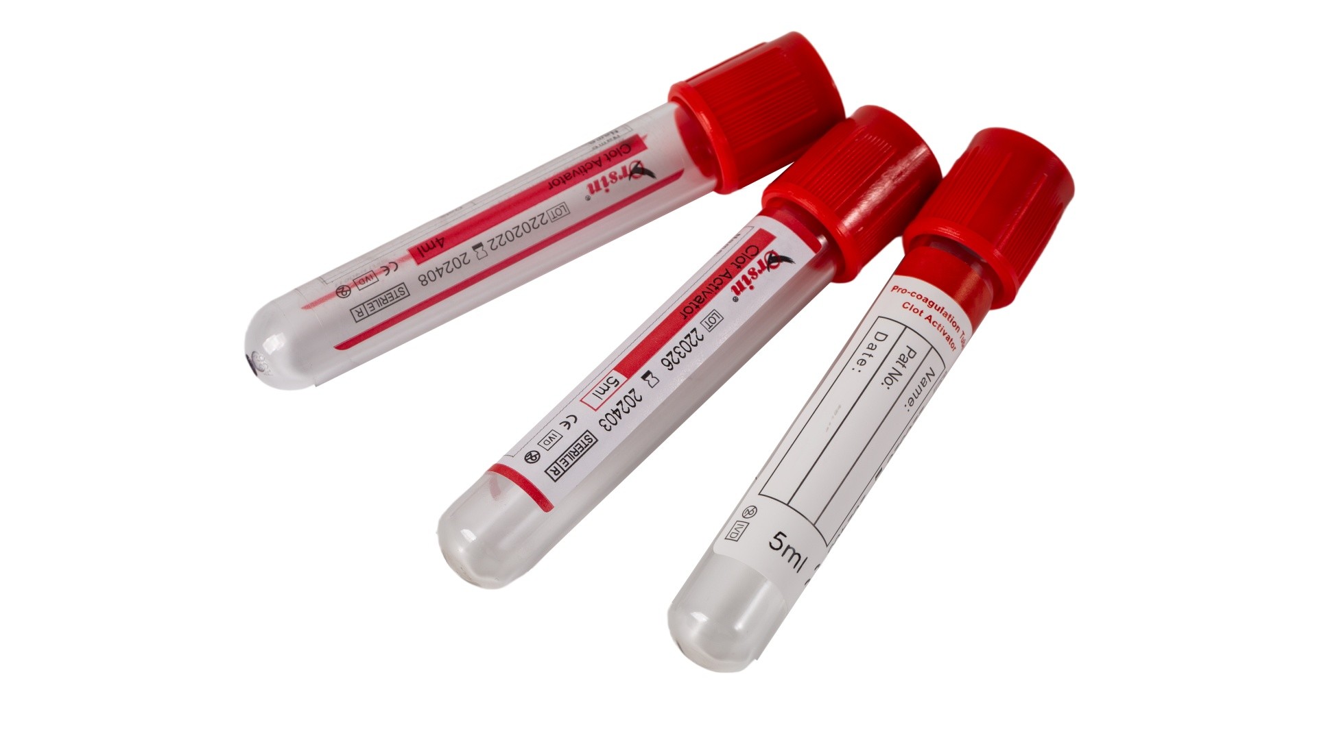Tests Analyses Red Blood Collection Tubes 10 Ml Blood Tube ODM