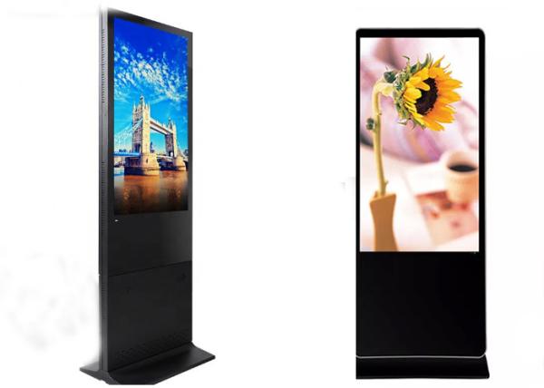 Indoor Self Standing Advertising Board LCD Touch Screen Totem