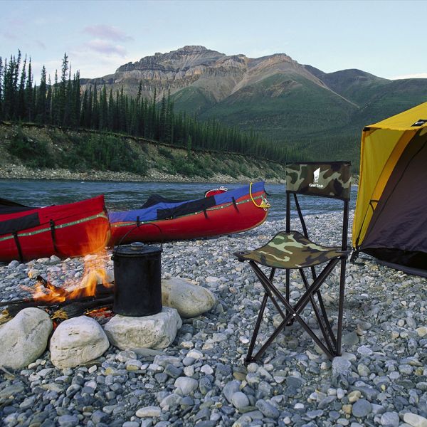 Heat Resistant 2kg Tripod Camping Chair For Fishing