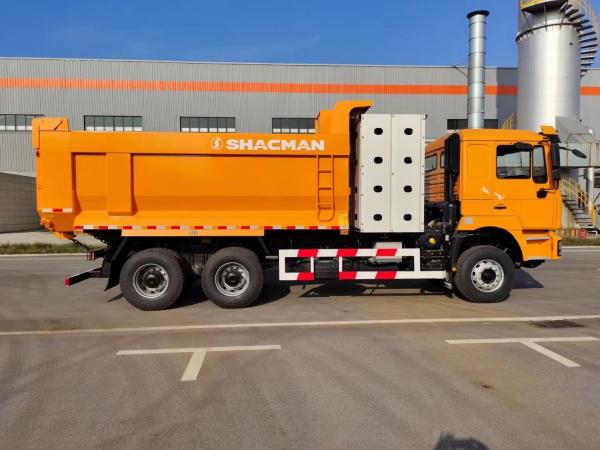 CNG SHACMAN Dump Truck F3000 6x4 380 EuroV Yellow Dumper Truck