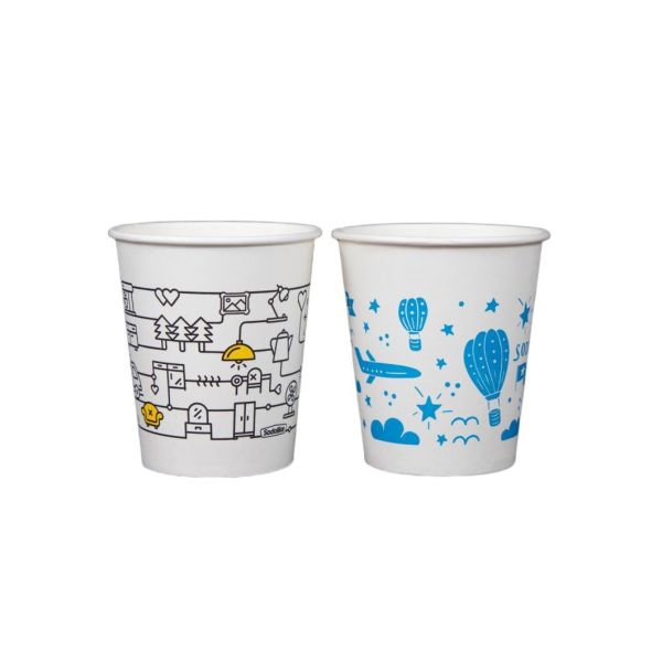4oz/6oz/7oz/8oz/8boz/9oz/10oz/12oz/16oz Double Wall Takeout Paper Coffee Cup with Lids Paper Cup