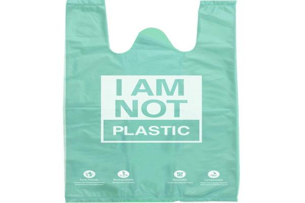 Reusable Biodegradable Plastic Packaging PBAT Eco Friendly Grocery Shopping Bag