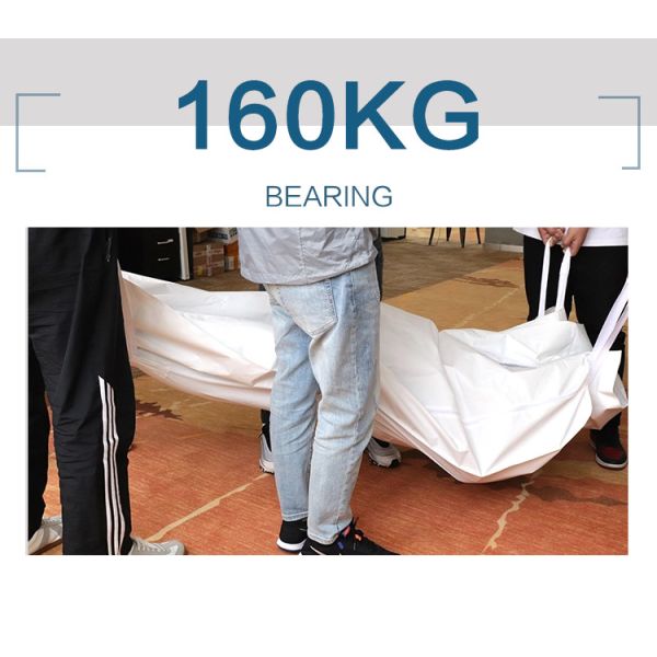 Inner Handles Mortuary Funeral Body Bag , U Zipper Body Bag For Corpse