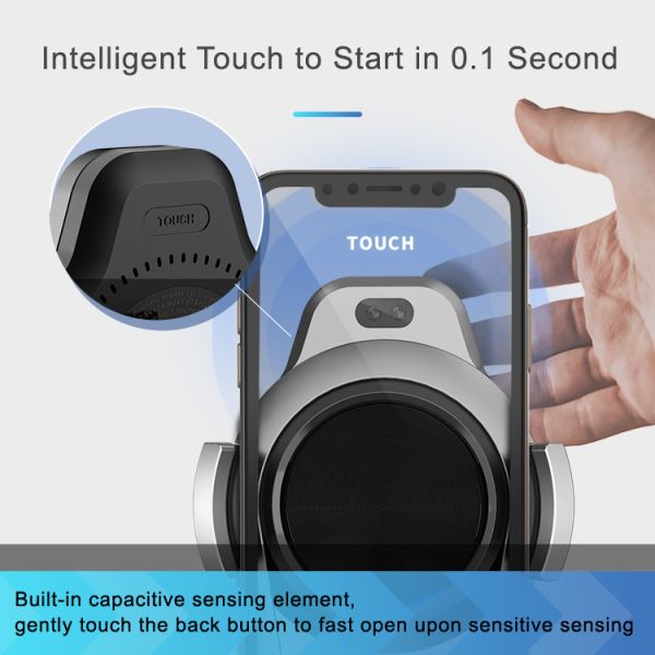 Mobile Phone Qi 1.67A 15W QC3.0 Car Mount Charger Holder