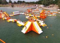 Parque de flutuação da corrediça de água do quintal das crianças de Aqua Sports Water Park Inflatable