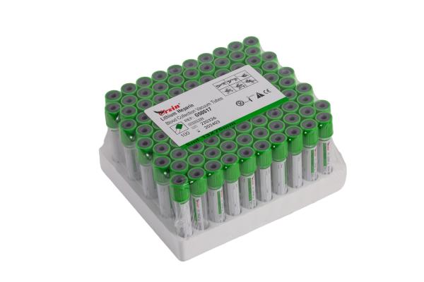 Serum Bd Lithium Heparin Tube LH Vacuum Blood Test Tube Green Top Blood Tube