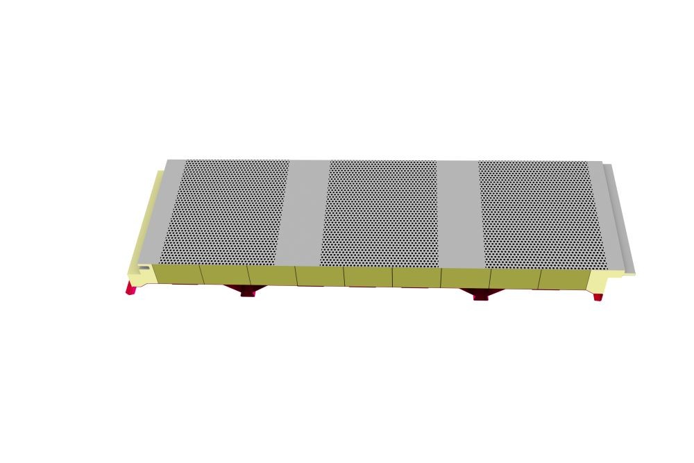 стена ядровое придавая непроницаемость 100mm панели сэндвича 100kg/M3 Rockwool